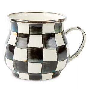 Mackenzie-Childs Courtly Check Enamel Mug